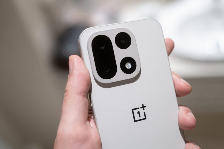 A close-up photo of a phone and its cameras in a two-by-two pattern within an elevated camera bump.