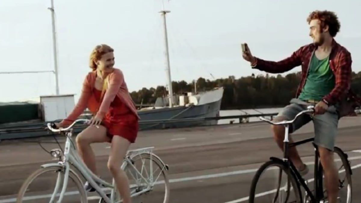 One of Nokia's first Lumia ads showed a couple shooting video with a Lumia 920, comparing it to video shot without Nokia's optical image stabilization.