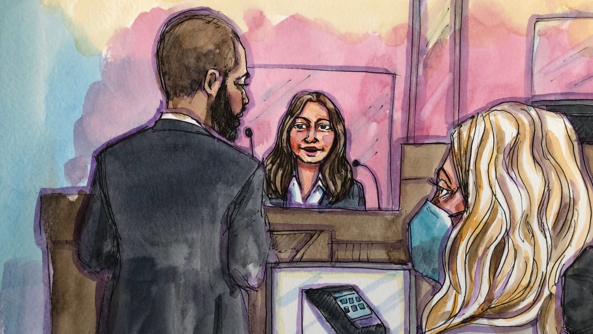 Elizabeth Holmes Trial Courtroom Art