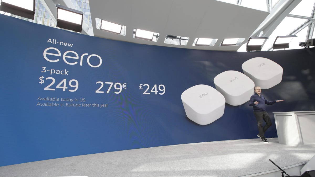 Amazon's Eero Wi-Fi system costs $99 for one wireless access point or $249 for three.