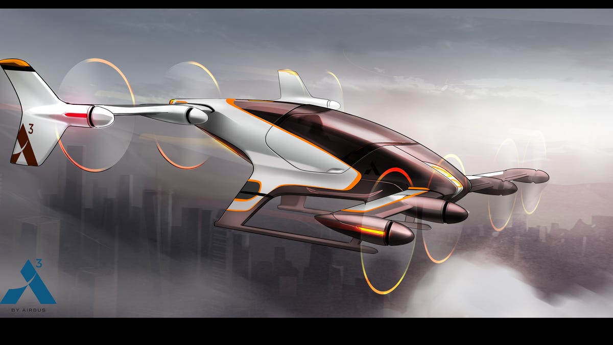 Airbus A3 Vahana rendering