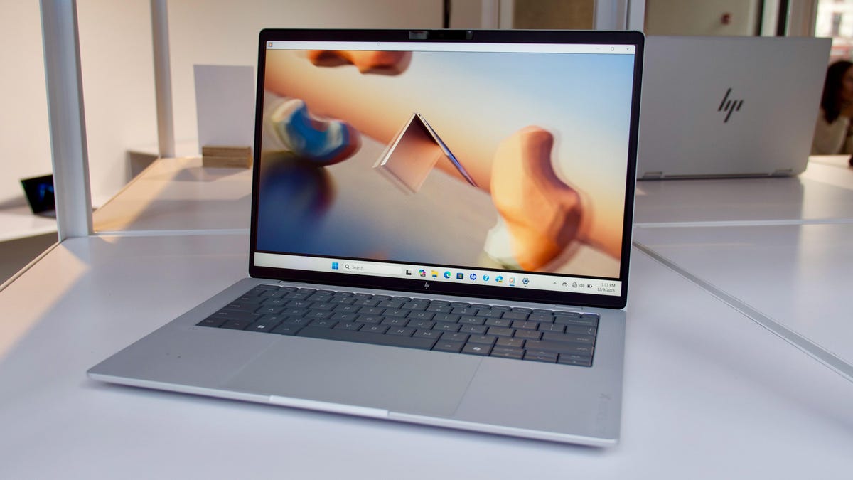 HP EliteBook X G2 laptop on a white table