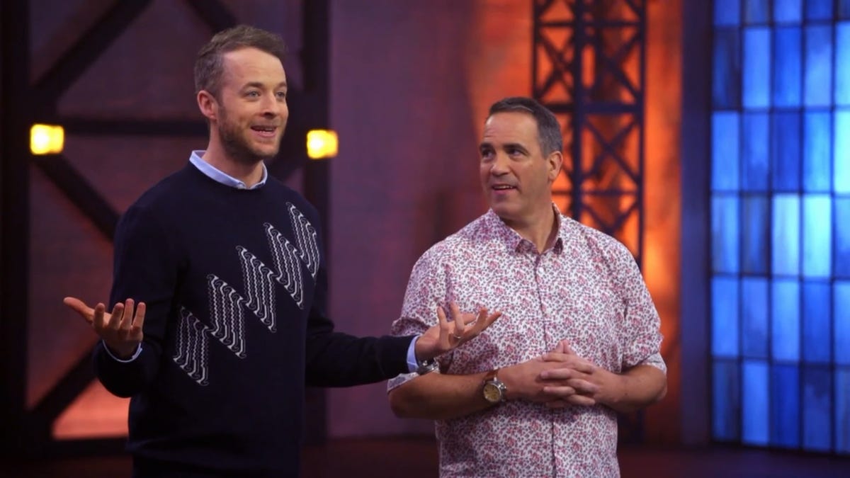 Hamish and Brickman from Lego Masters Australia