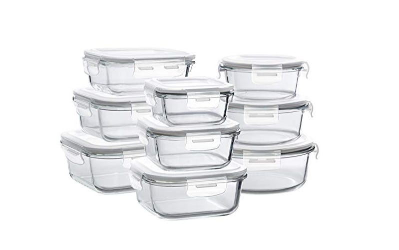 Bayco glass storage containers with lids