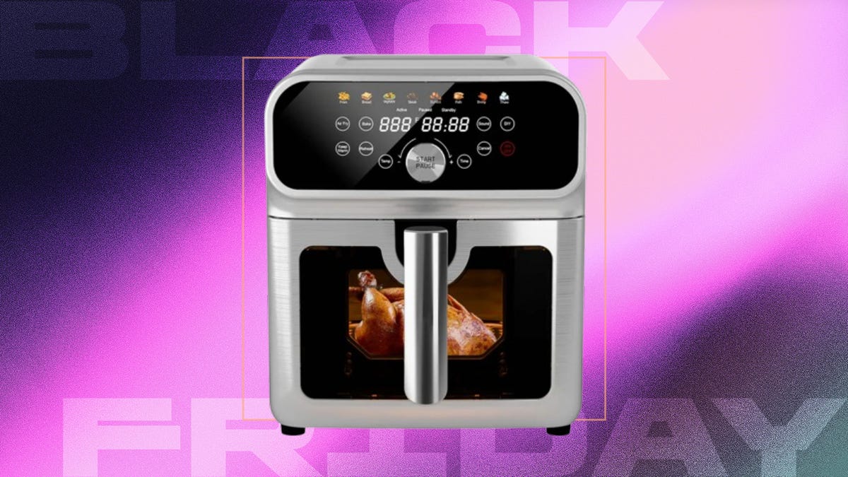 WhallPro air fryer on a Black Friday background