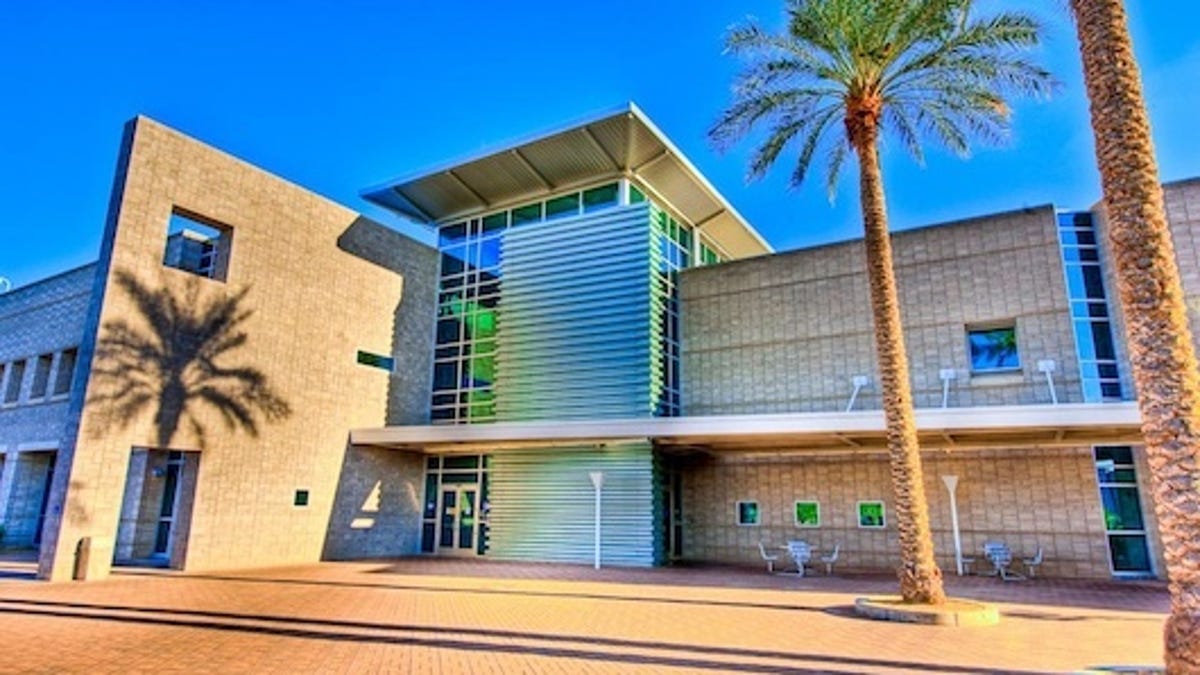 A building at Intel's Ocotillo campus in Arizona, where 14-nanometer chips will be built. President Obama will visit the site on Wednesday.