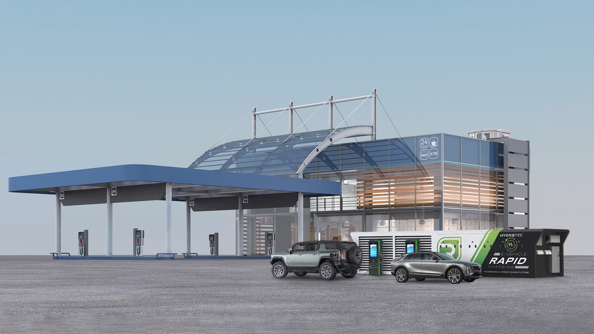 GM Hydrotec rapid EV charger