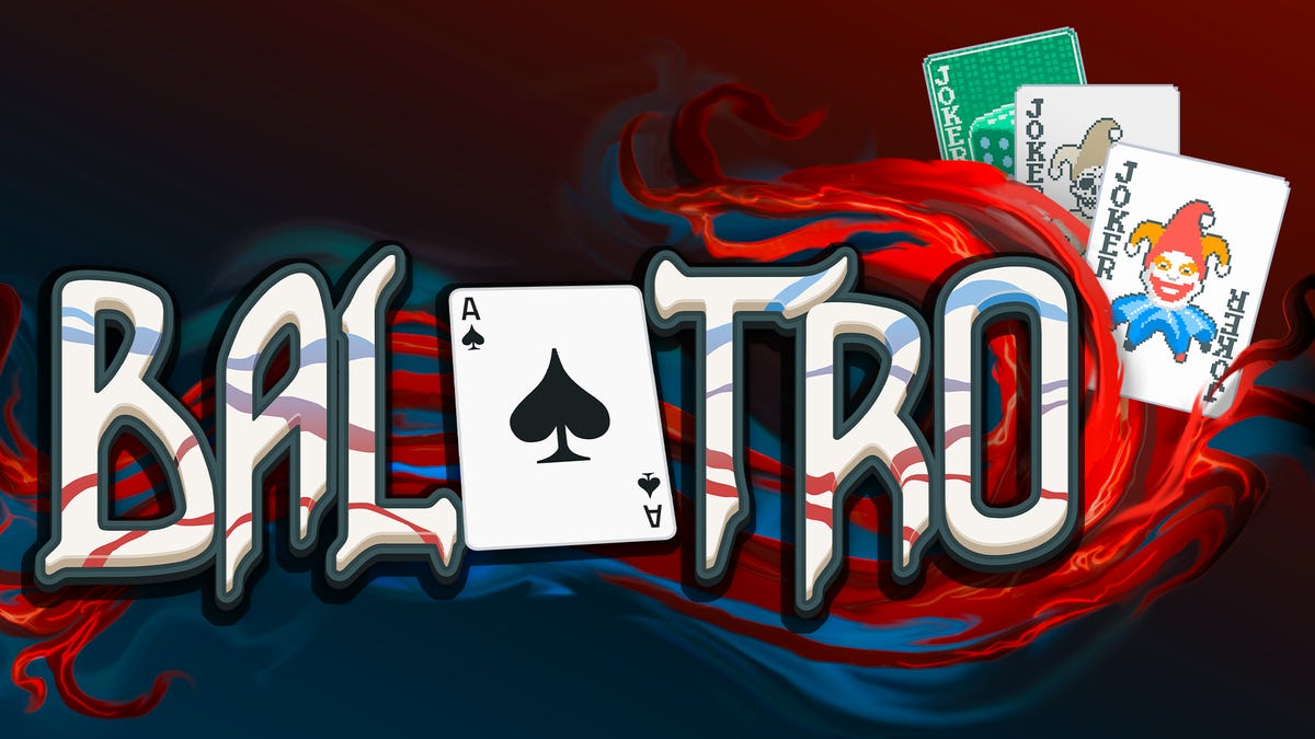 The Balatro logo showing the ace of spades and a joker card