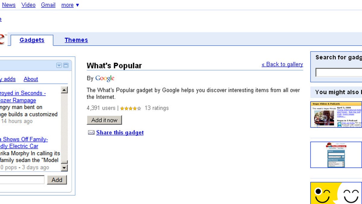 Most Popular feature