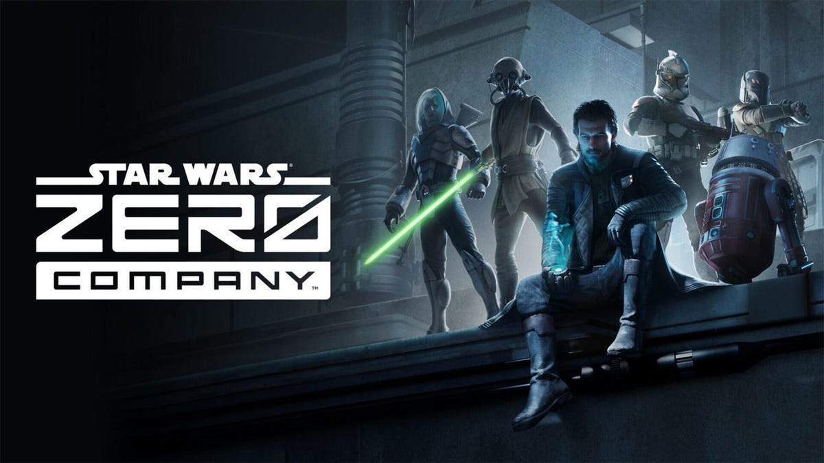 An advertising graphic for the Star Wars Zero Company video game