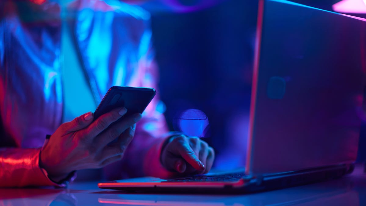 Closeup on woman using smartphone applications