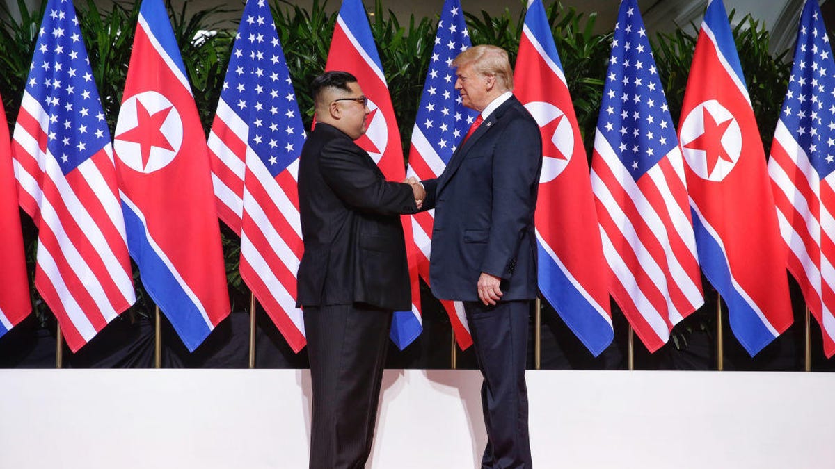 U.S. President Trump Meets North Korean Leader Kim Jong-un During Landmark Summit In Singapore
