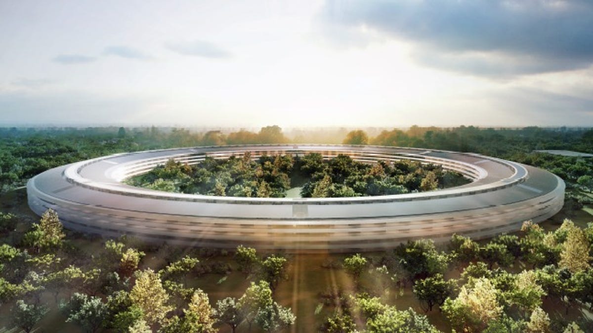 Apple's planned spaceship campus