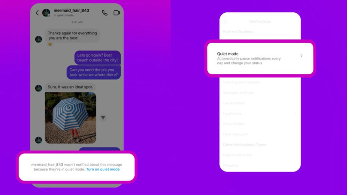 Instagram quiet mode
