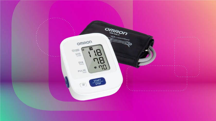 Omron 3 Series machine featured against CNET background.