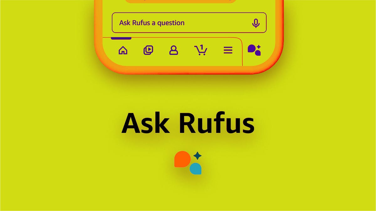 Ask rufus AI on a phone screen
