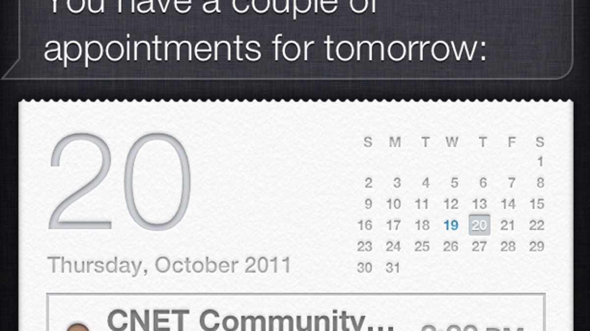 In a default setting, Siri let's a complete stranger see your calendar on your passcode locked iPhone 4S, as well as get contact information, make a call and send texts and e-mails.