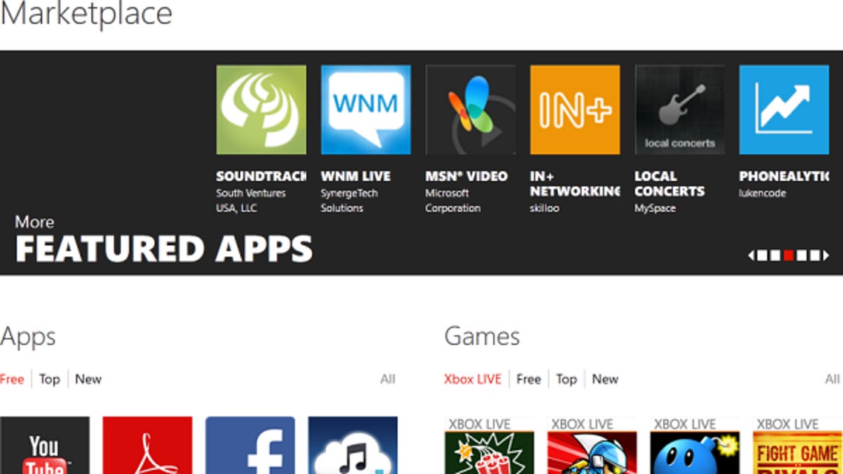 Windows Phone Marketplace