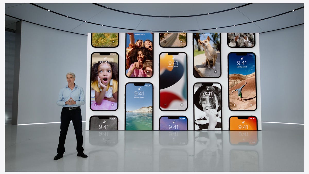 Craig Federighi presents at WWDC 2022