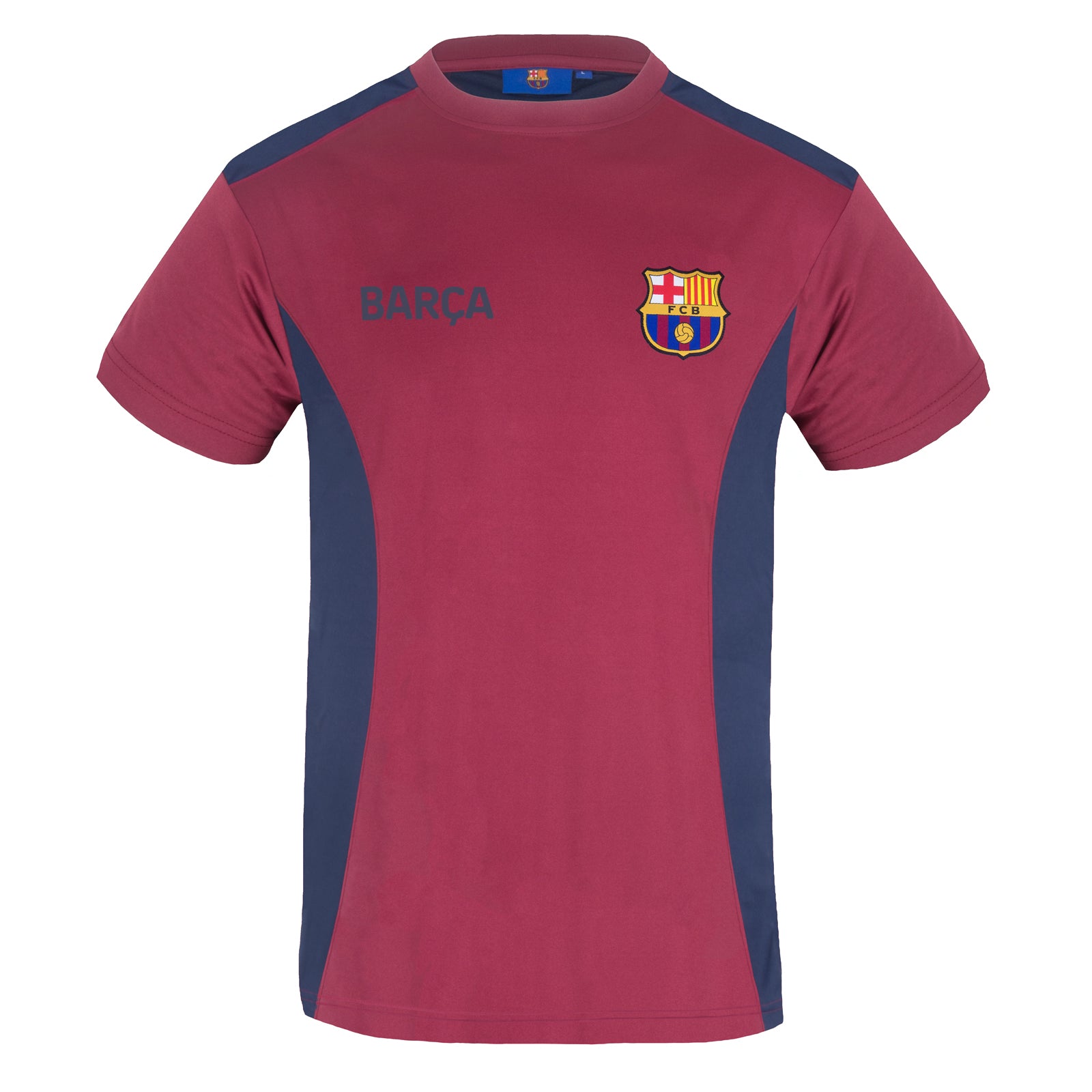 FC Barcelona adults T-shirt in red with club crest to chest