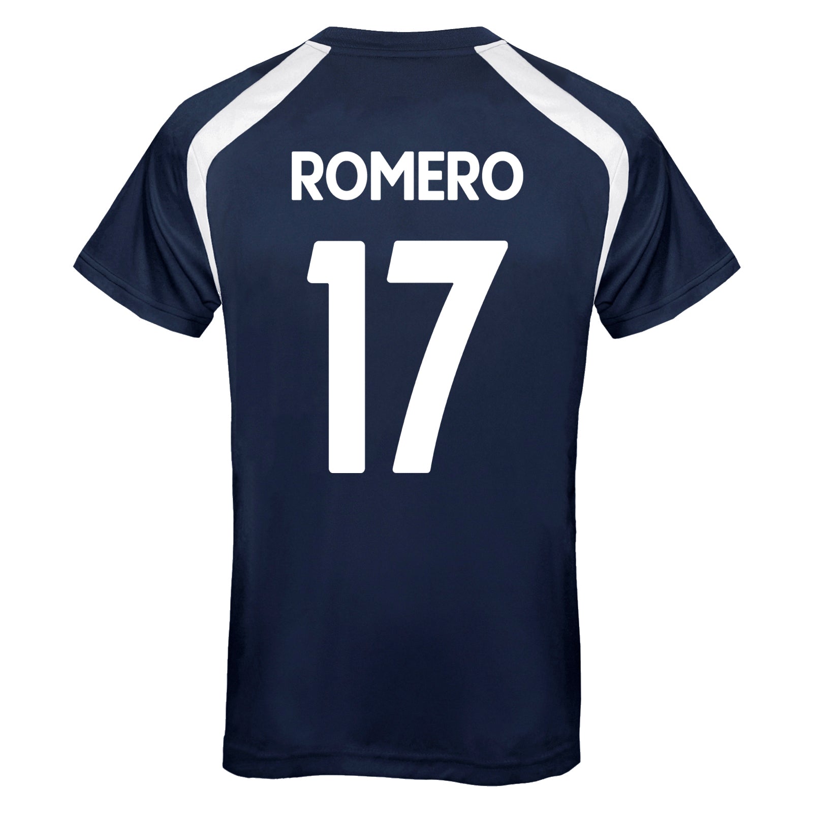 Spurs adults poly T-shirt in navy blue with club crest to chest