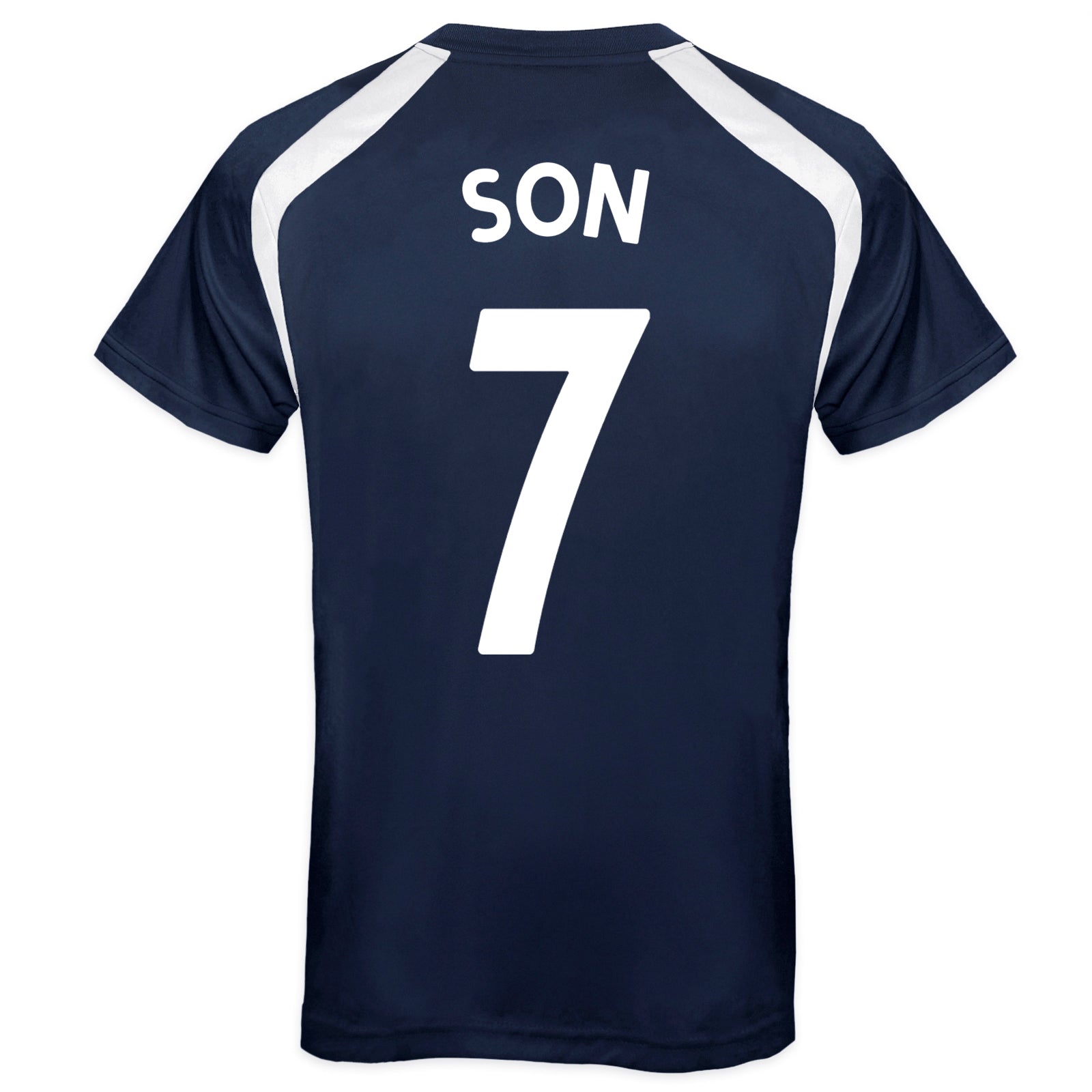 Spurs kids poly T-shirt in navy blue with club crest to chest