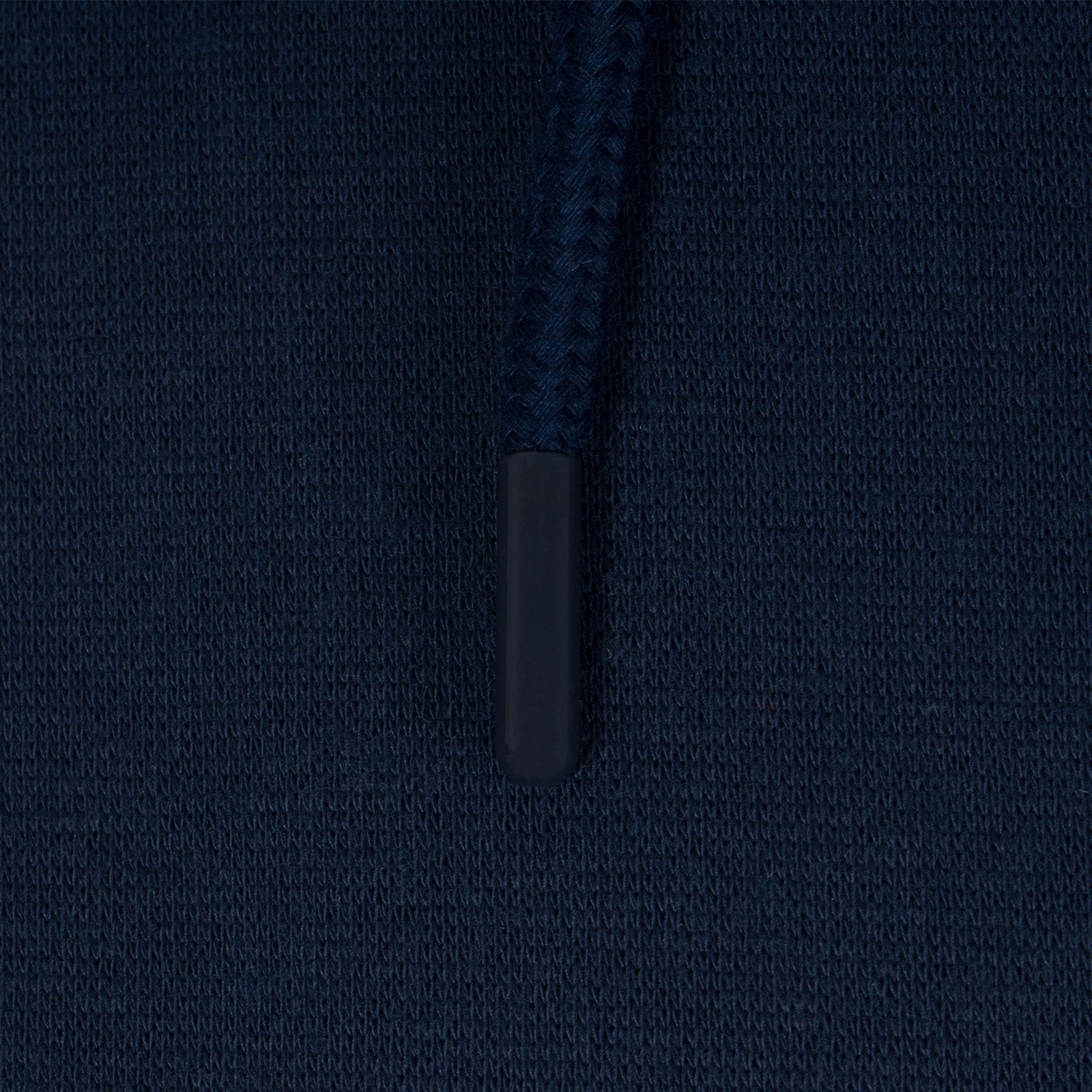 Scotland adults zip through hood in navy with national team crest & text print to front.