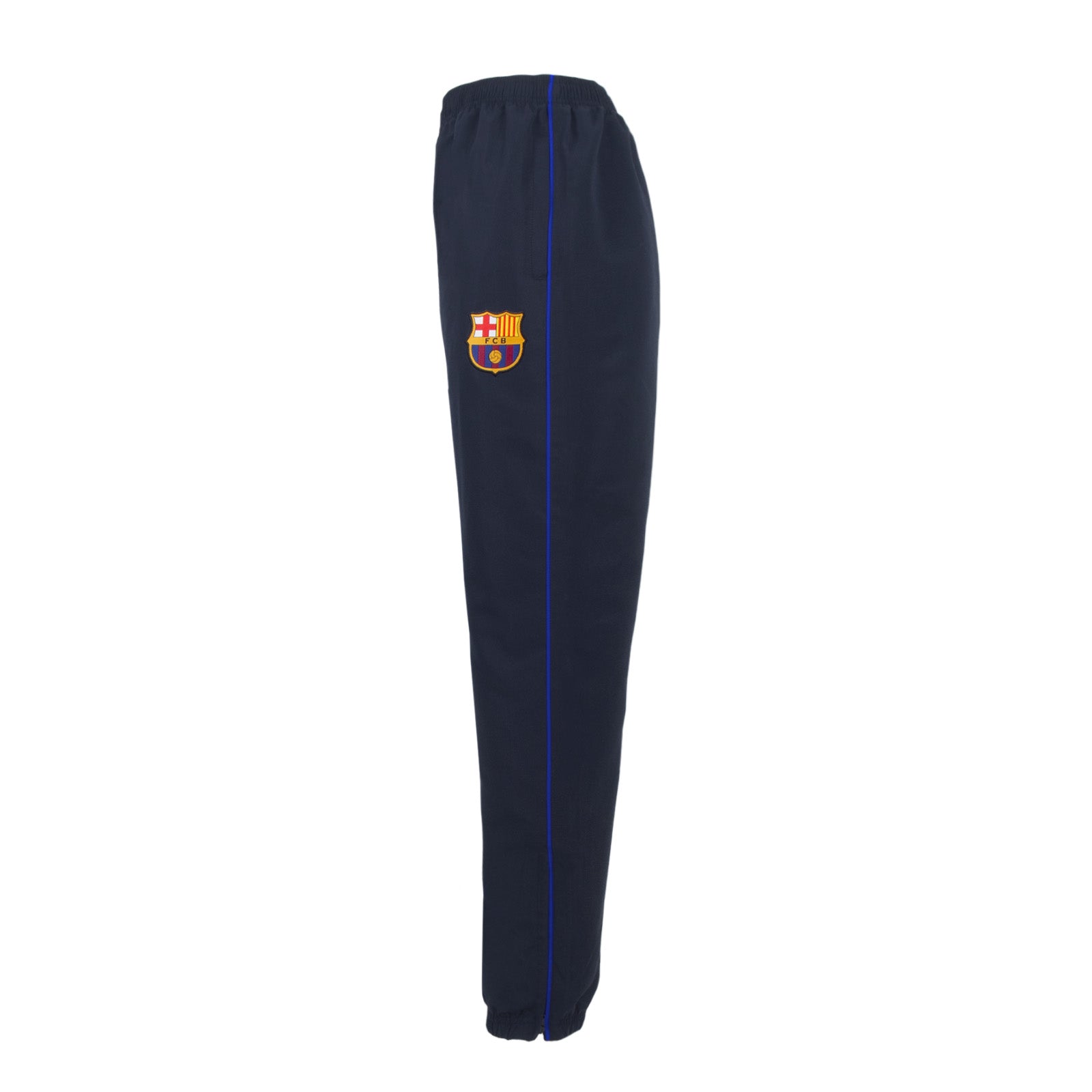 FC Barcelona kids tracksuit in reflex blue with club crest to chest and left thigh