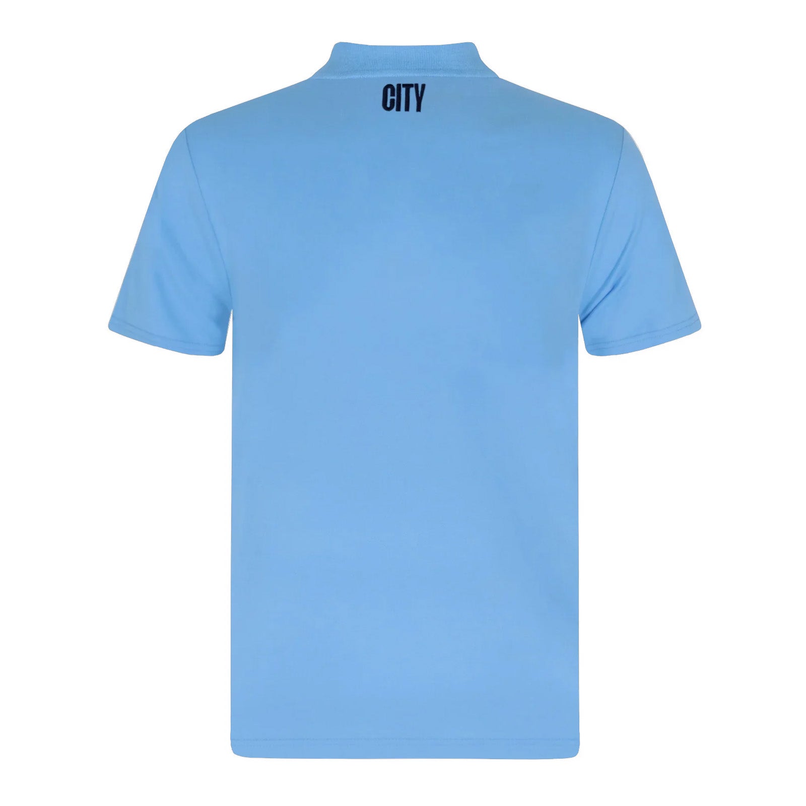 Man City kids polo shirt in grey with club crest to the chest.
