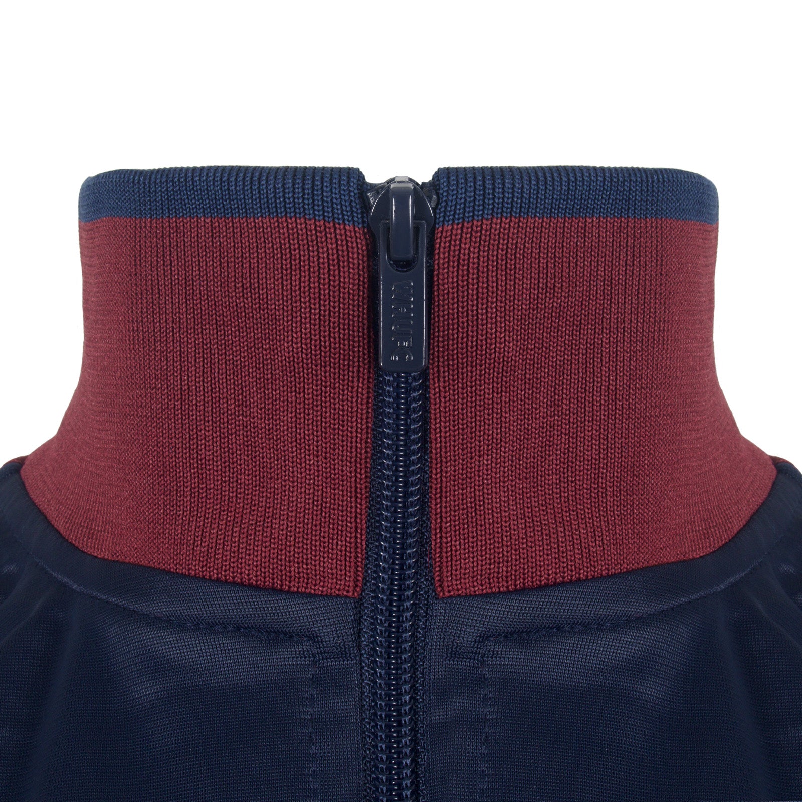 West Ham kids retro track jacket in navy blue with club crest to chest.
