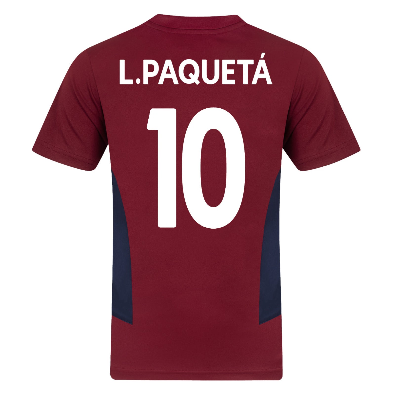 West Ham adults poly T-shirt in claret with club crest to chest