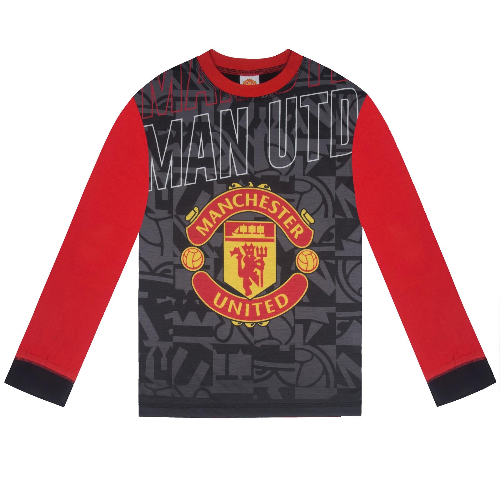 Manchester United long pyjamas for kids in red