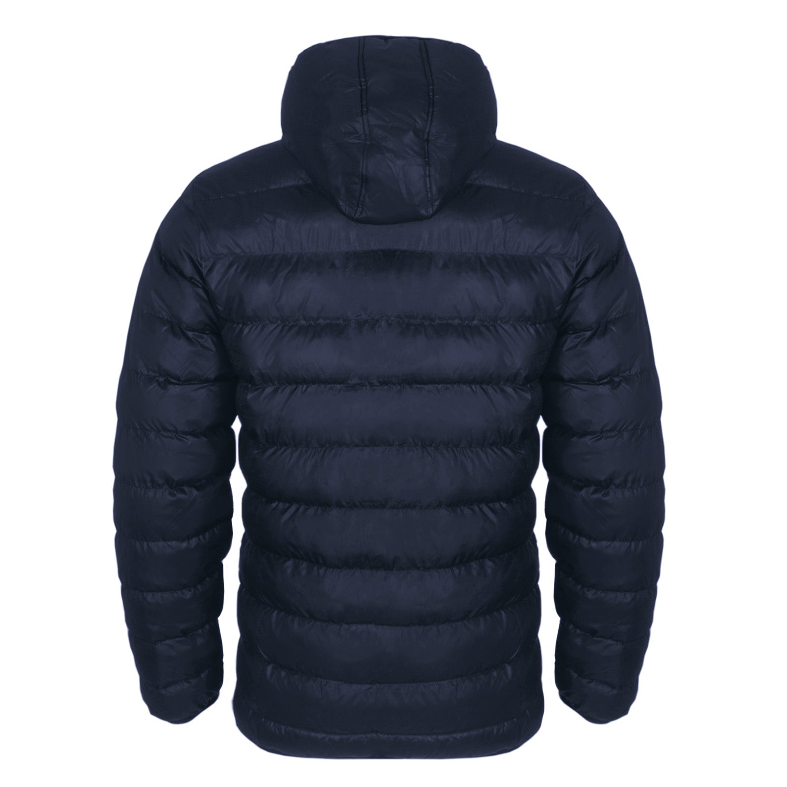 Arsenal adults quilted jacket in navy blue with club crest to chest.
