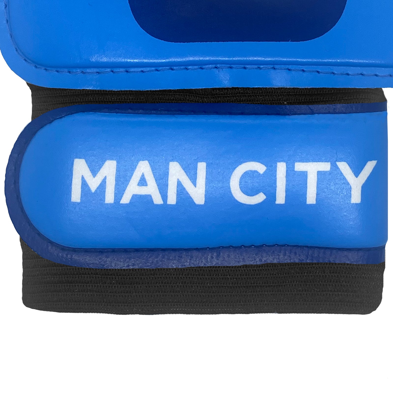 Man City blue goalkeeper gloves with MCFC crest & text print to each glove