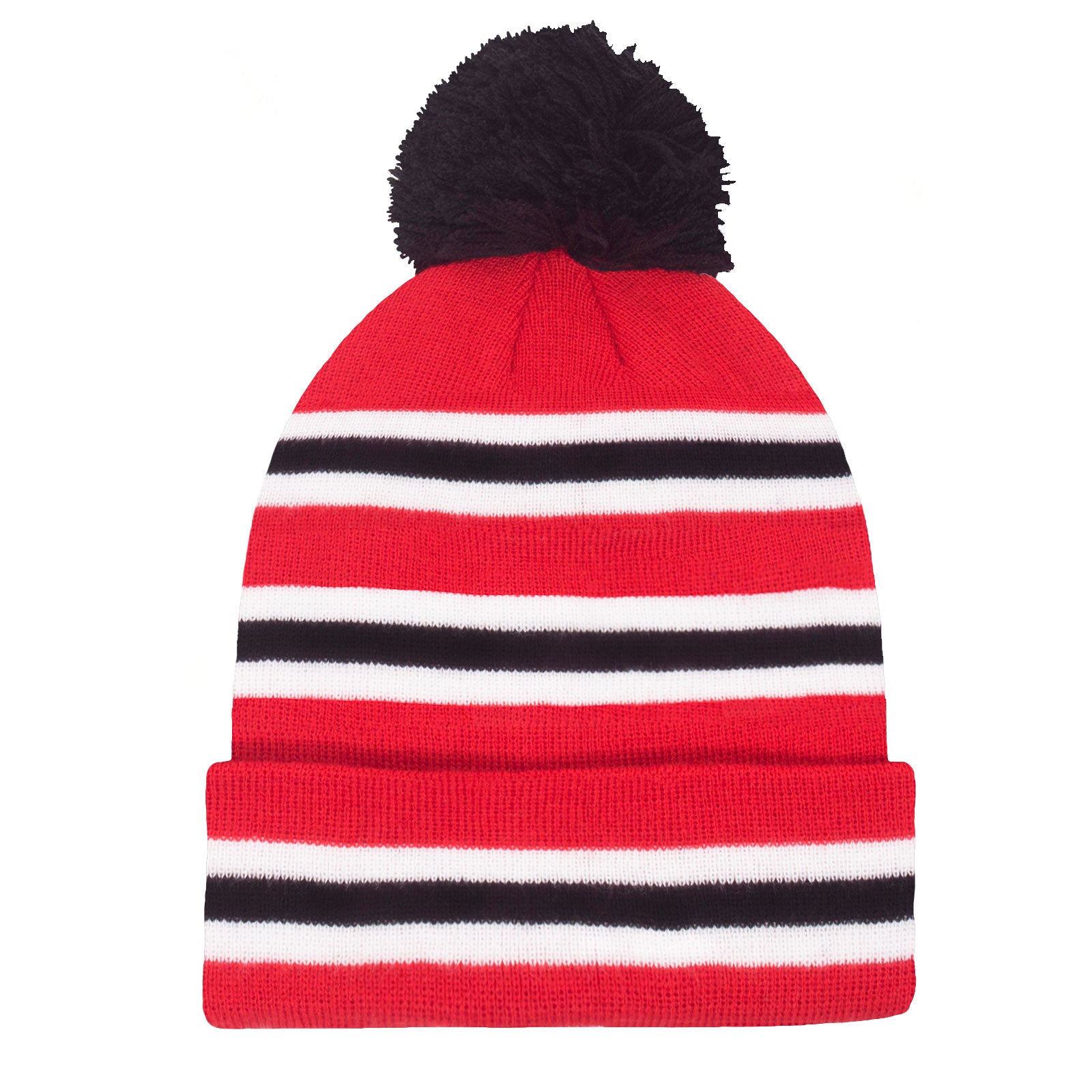 Manchester United retro bobble in red 3 bar