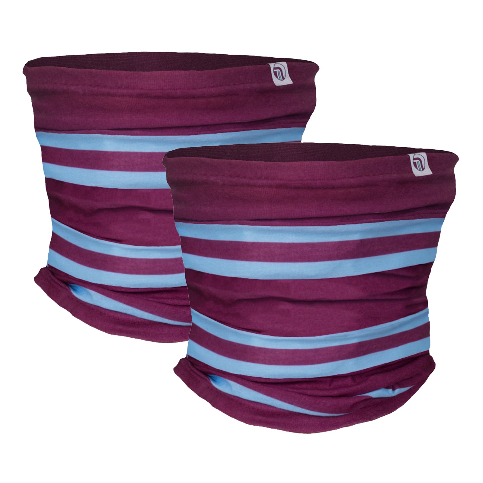 Burnley snood in retro football bar scarf design in claret