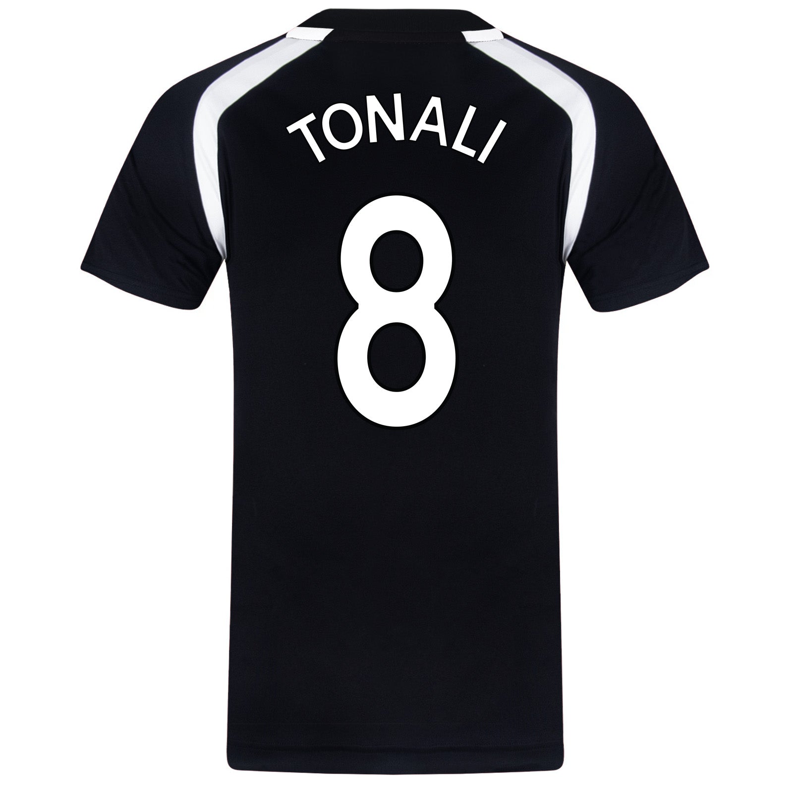 Newcastle United adults T-shirt in black with club crest to chest.