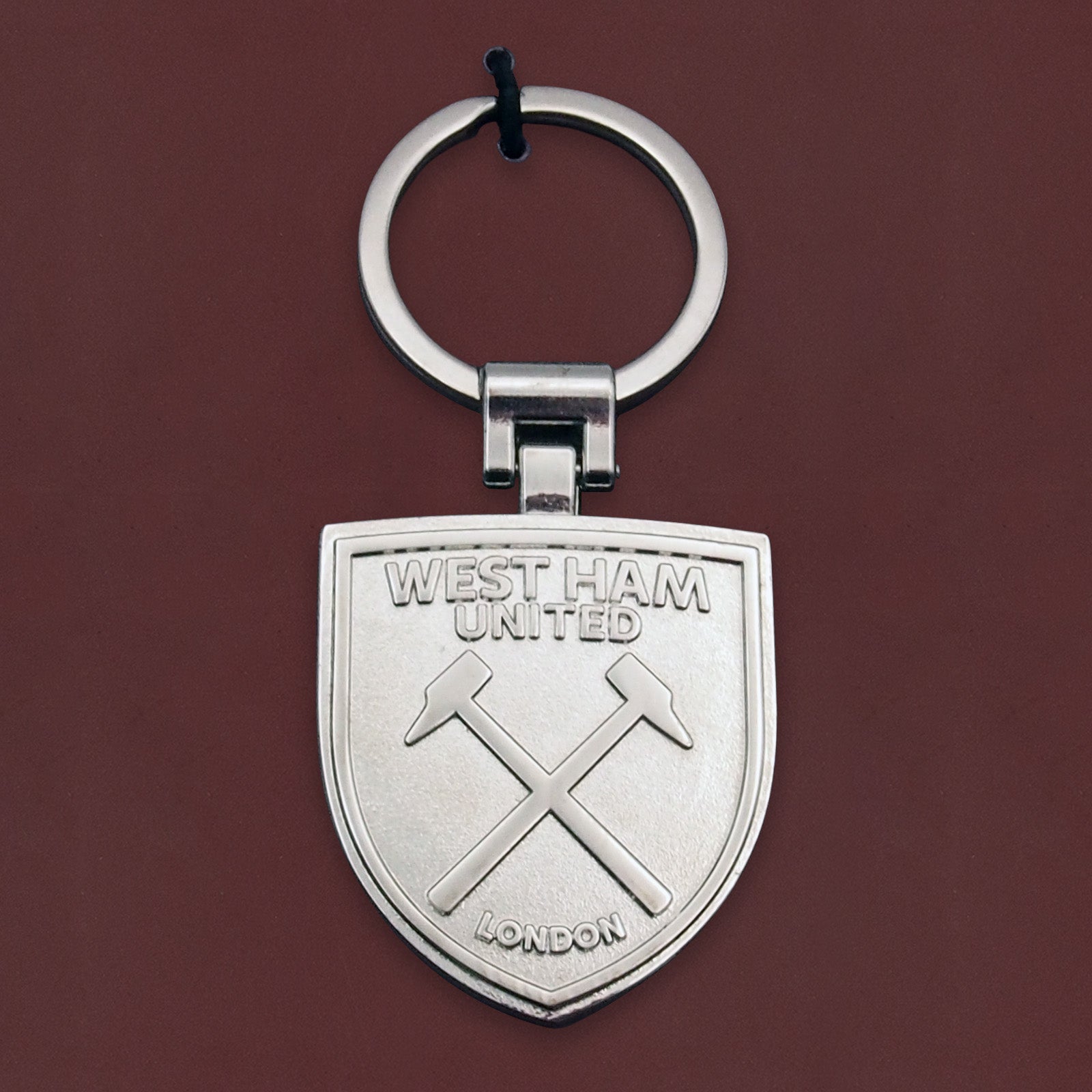 West Ham pen and keyring set in silver with club crest in club design gift box