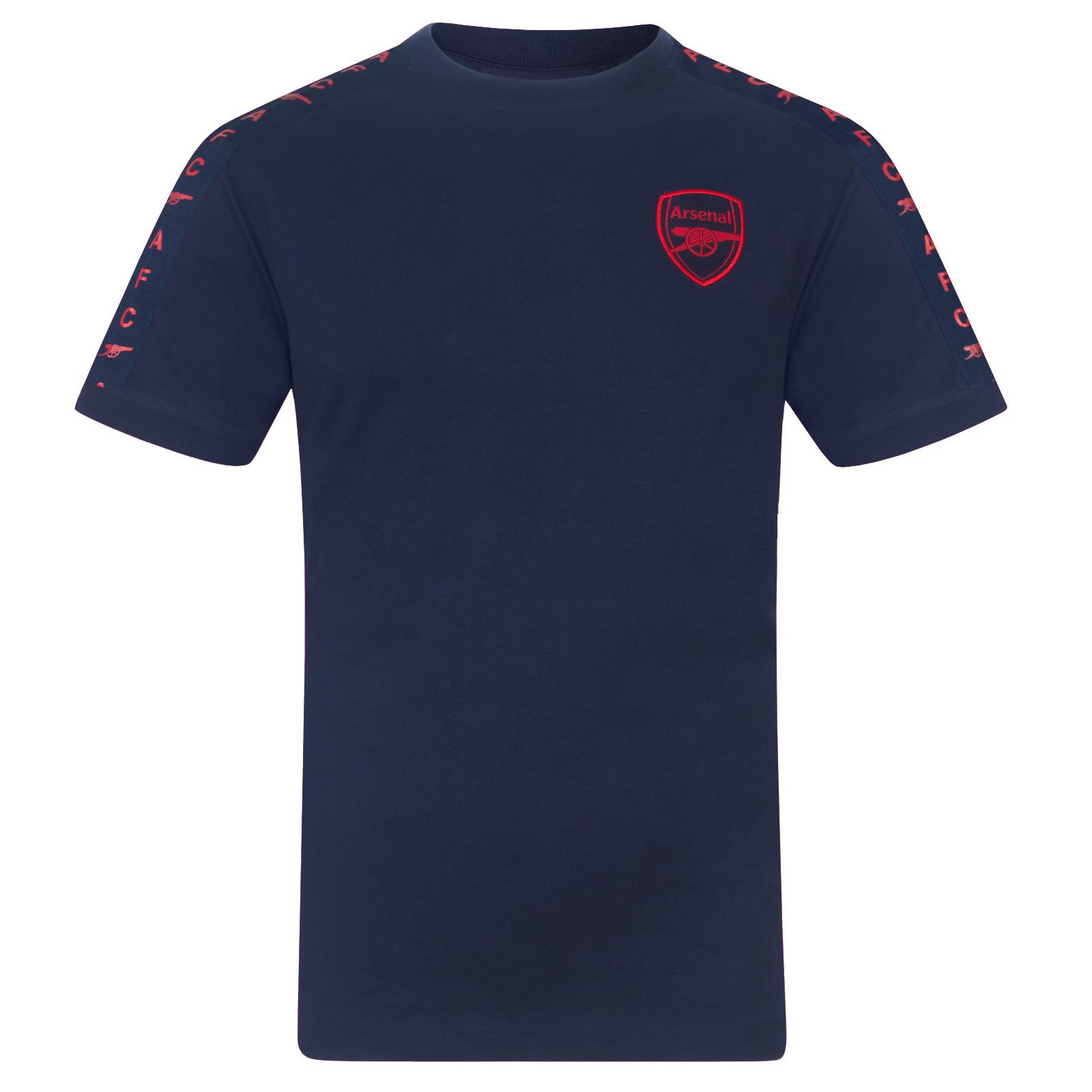 Arsenal kids T-shirt, short sleeves in navy blue with club crest to chest
