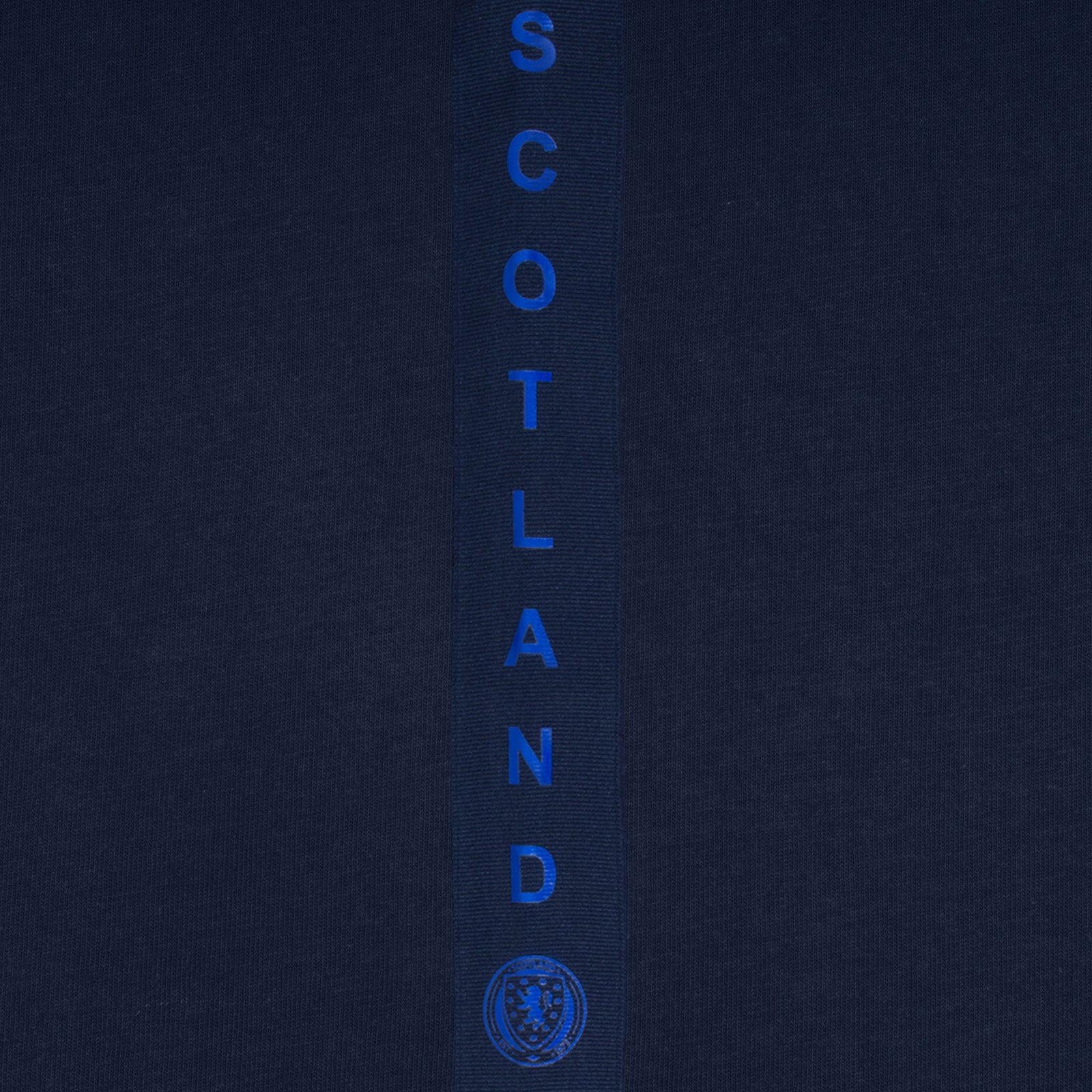 Scotland kids T-shirt, short sleeves in navy blue with national team crest to chest