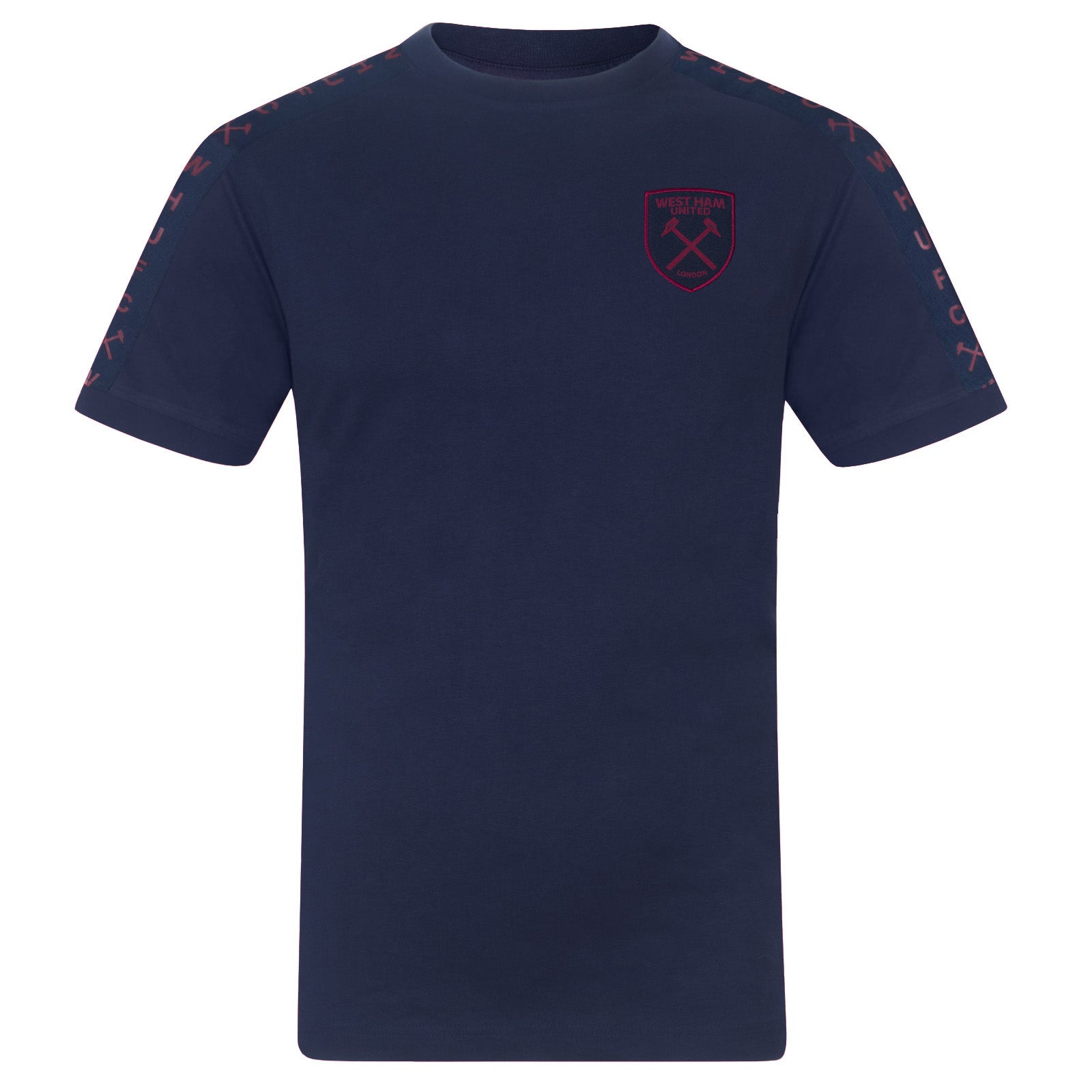 West Ham United kids T-shirt, short sleeves in navy blue with club crest to chest