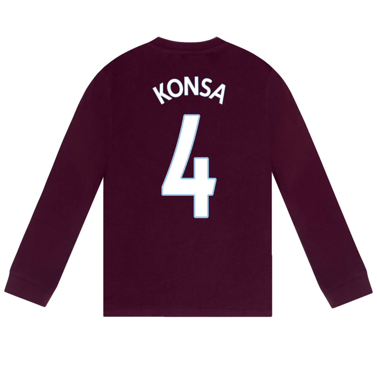 Aston Villa long pyjamas for kids in claret