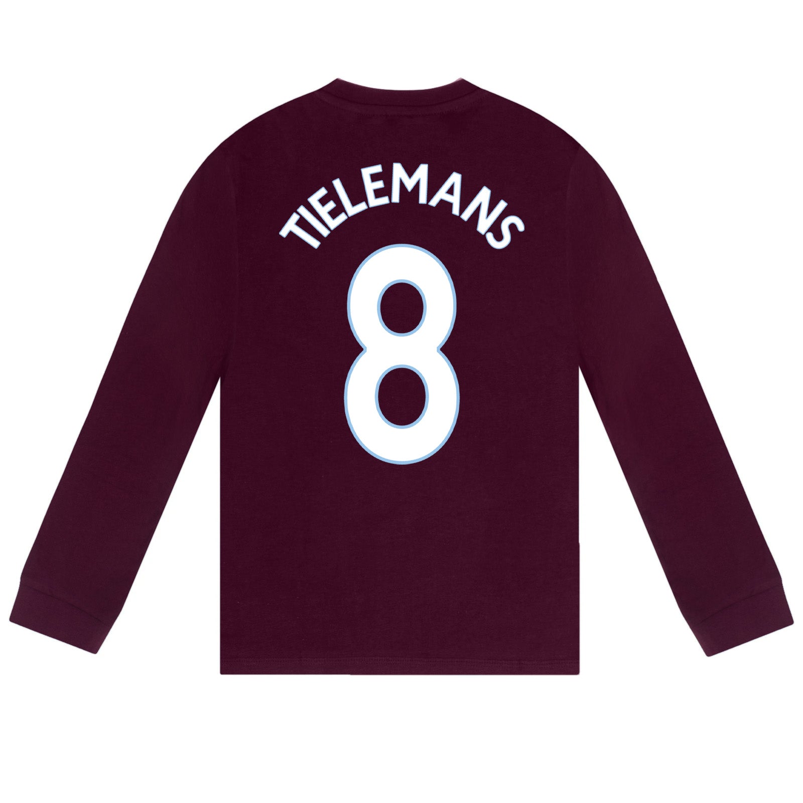 Aston Villa long pyjamas for kids in claret