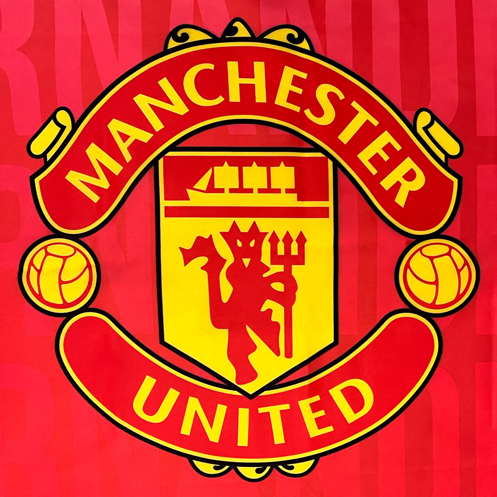 Manchester United 5ft x 3ft flag with Bruno Fernandes Graphic