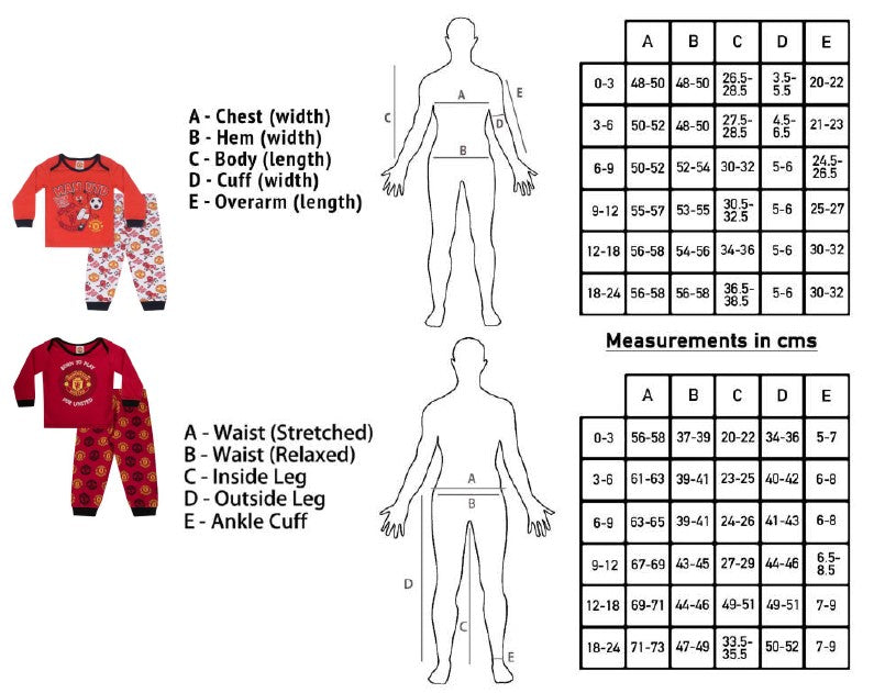 Manchester United Pyjamas for Baby in Red