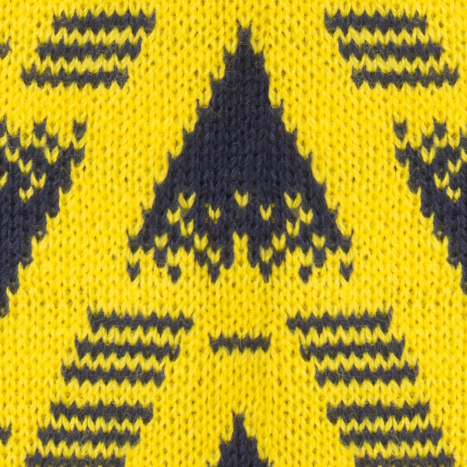 Arsenal retro knitted beanie skully hat in yellow with text to front