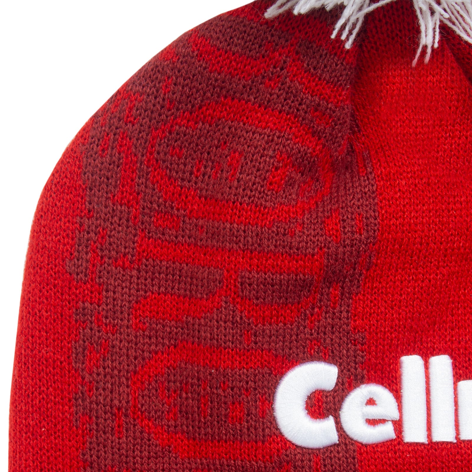 Middlesbrough retro knitted bobble hat in red 1996 colours