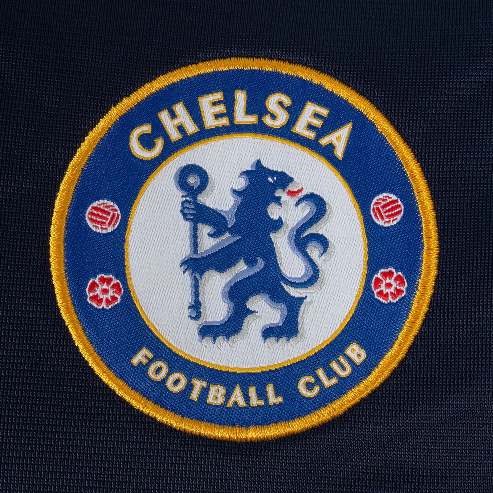 Chelsea kids retro track jacket in navy blue with club crest to chest.