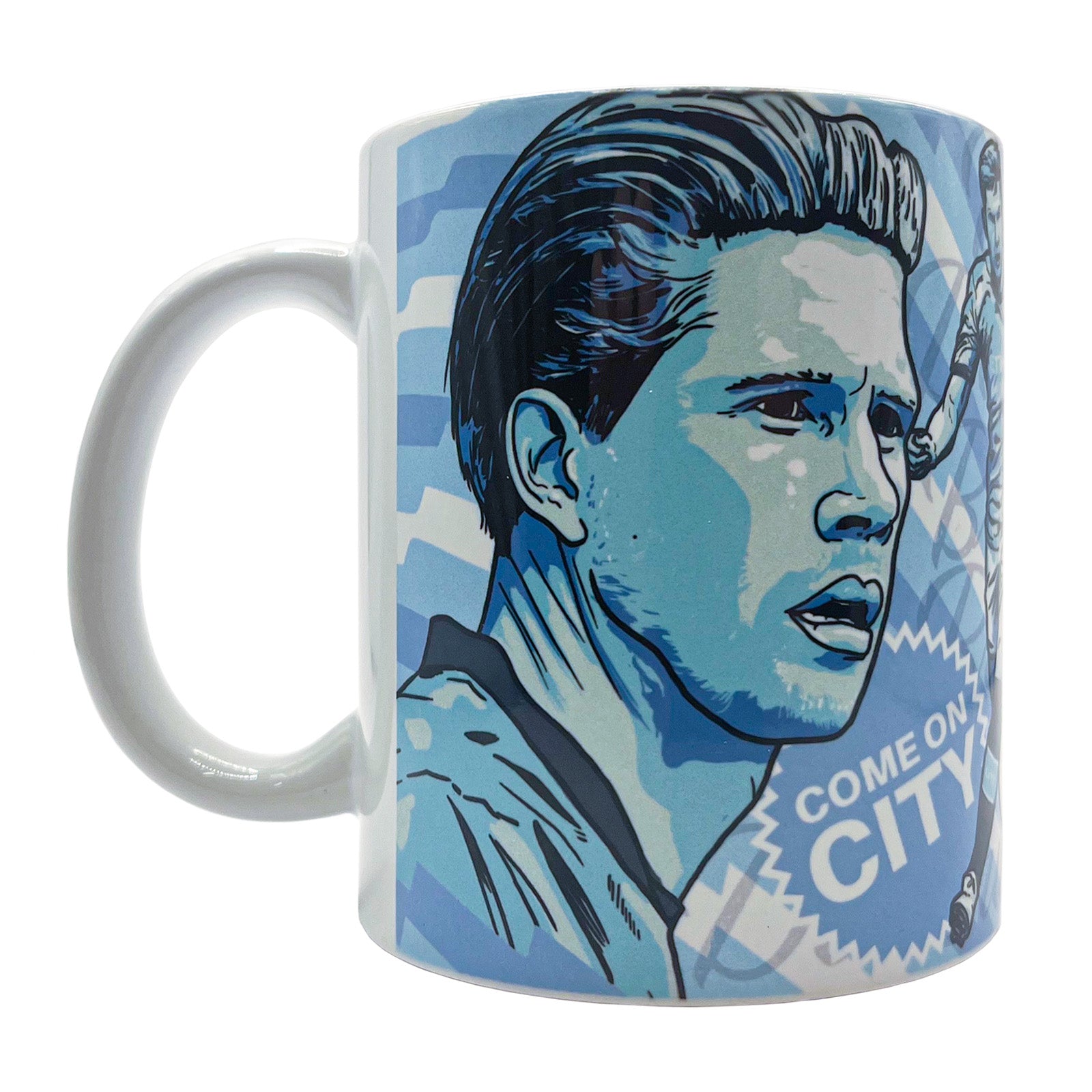 Manchester City legends Foden mug in blue