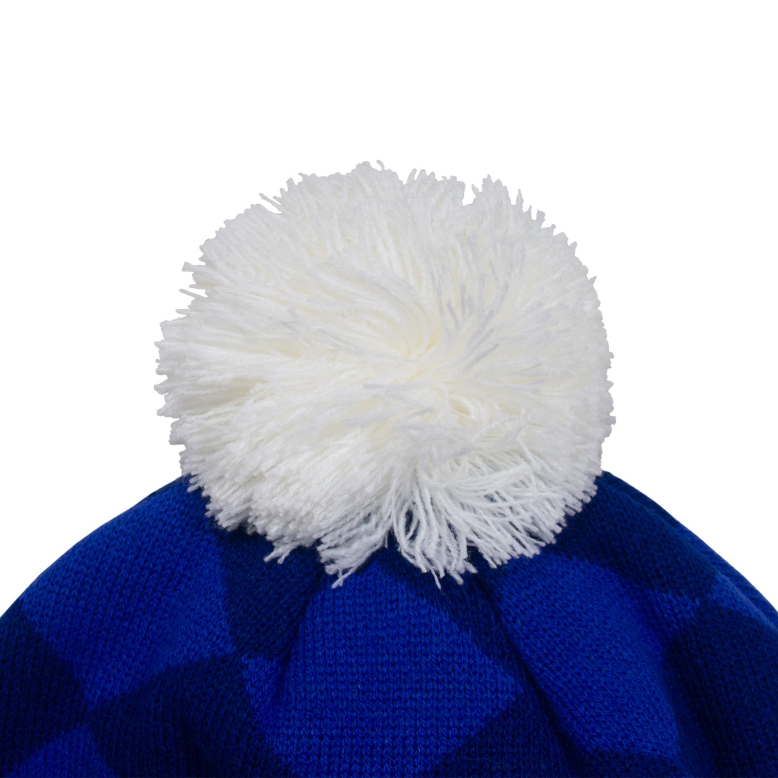 Everton retro knitted bobble hat in blue 1986 colours